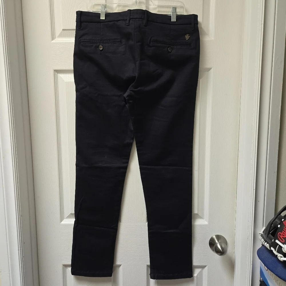 Gucci Limited Edition Navy Cotton Chino Trousers Pants - Picture 4 of 12